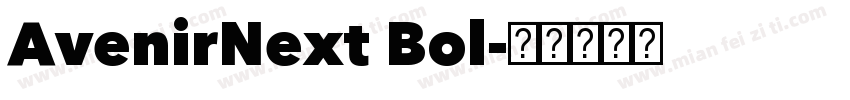 AvenirNext Bol字体转换
